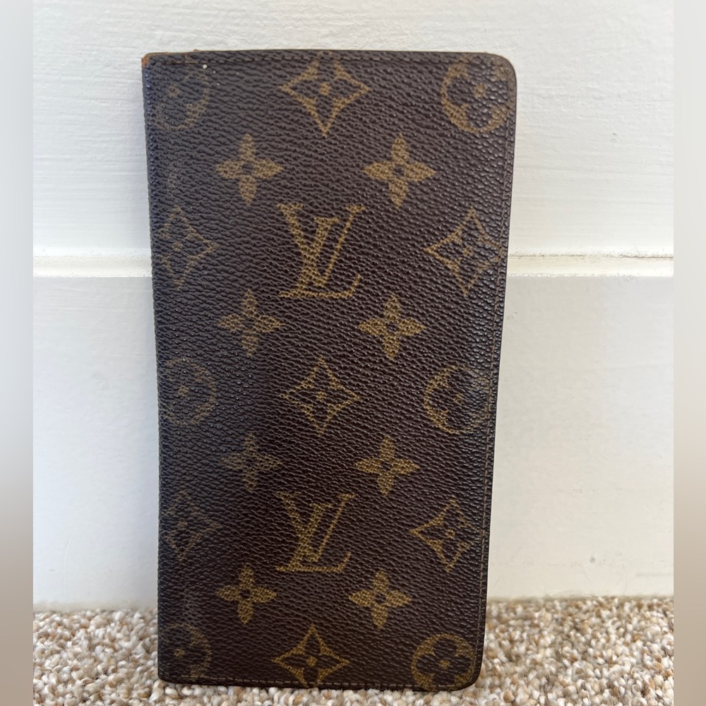 SOLD✨ Louis Vuitton Brown Monogram Credit Card Long Bifold Wallet Unisex